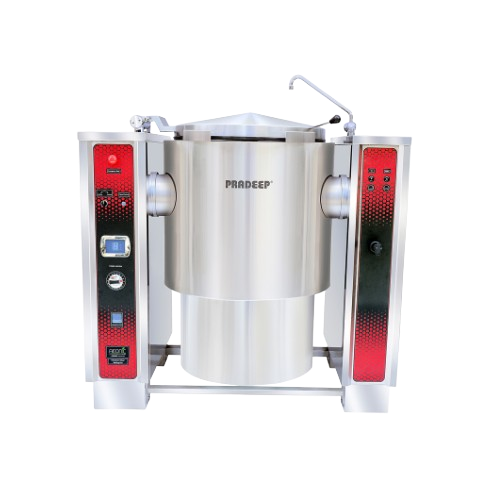 Commercial Induction Boiling Pan Single Jacket Direct Heating with Strainer